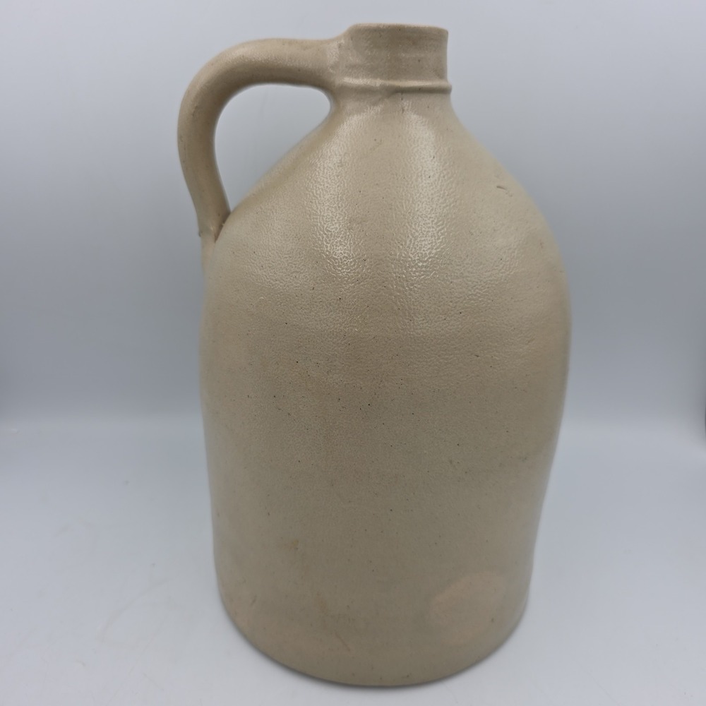 Antique Signed J Burger Jr  Stoneware Crockery Whiskey‎ Jug Crock Rochester NY
